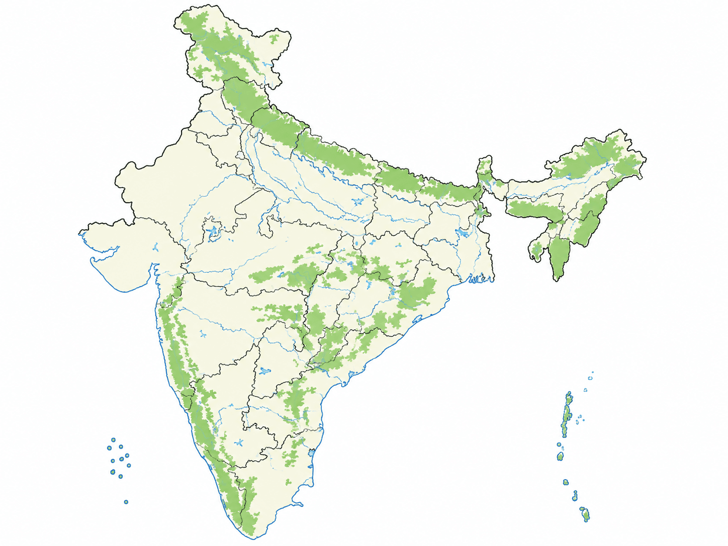 India carbon market coverage map with highlighted pilot activity